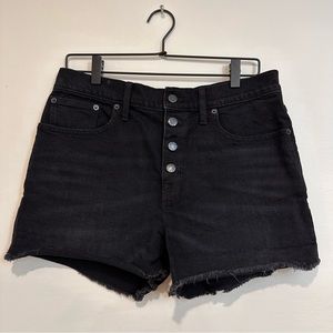 Black Jean Shorts - J. Crew